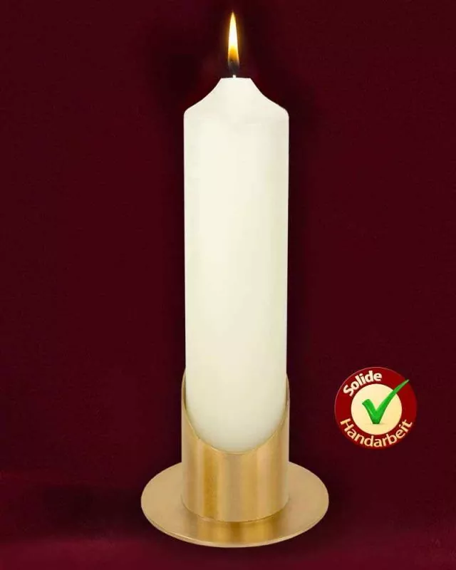 Megaleuchter Messing matt für Kerzen mit 60 mm Ø