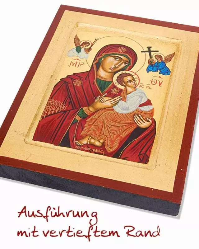 Madonna immerwährende Hilfe 18 x 23 cm Siebdruck