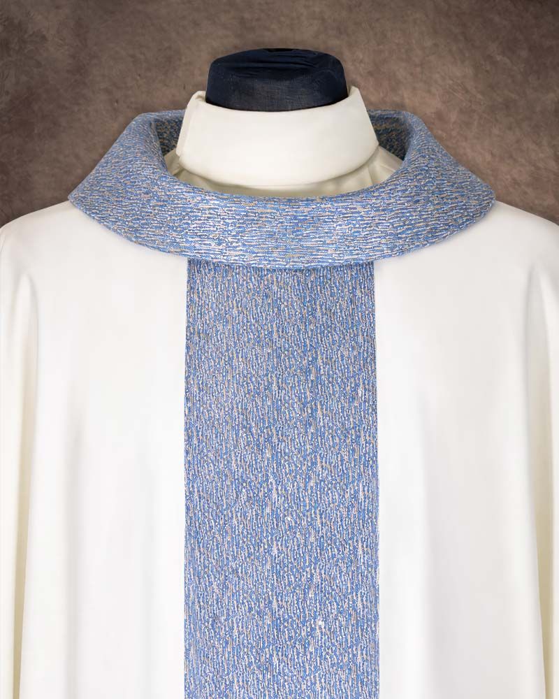 Marienkasel mit Rundkragen 132x170 cm mit Mittelstab