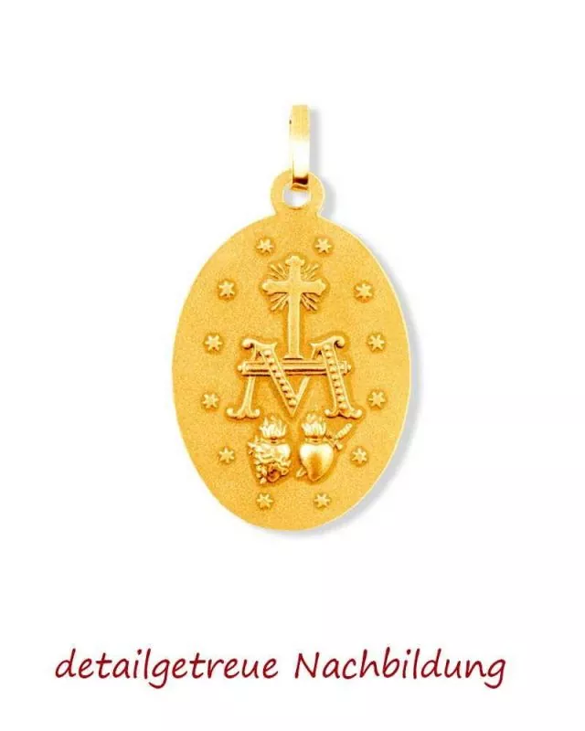Wunderbare Medaille 14 mm 14ct. Gold 585 Marienmedaille Wunderbare Medaille 14 mm 14ct. Gold 585 Marienmedaille