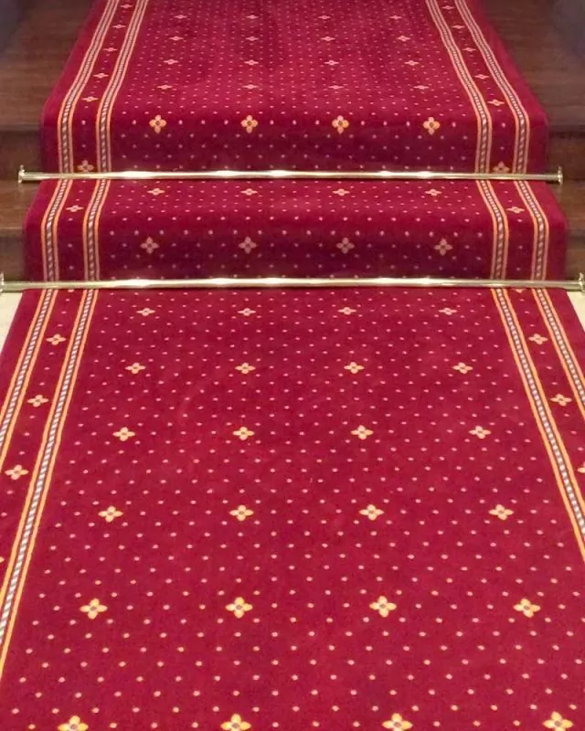 Kirchenläufer Einzelstück Rot Lilie 80 x 180 cm