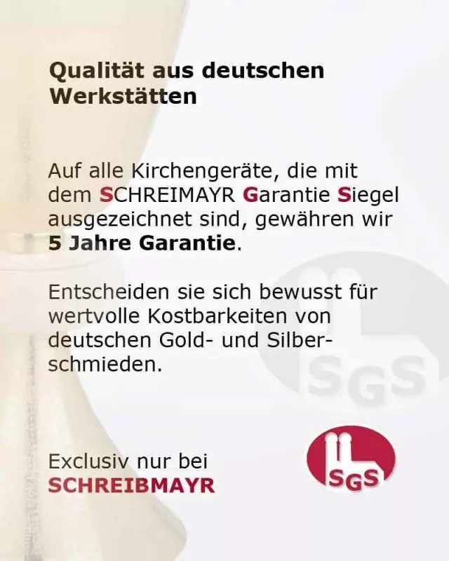 Hostienschale gold silber in Tellerform 25 cm Ø