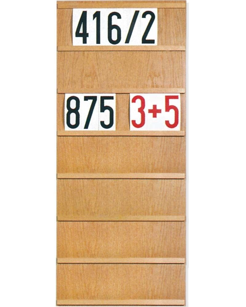 Liednummerntafel 50cm br. 7-zeilig Sonderangebot