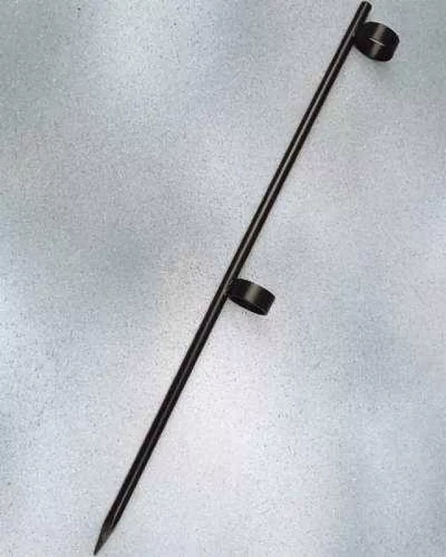Steckstab für Fahnen Stahl, schwarz, 60 cm lang