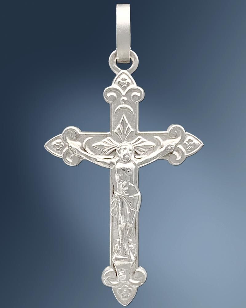 Kreuz Anhänger Kruzifix 18 x 30 mm 925 Silber