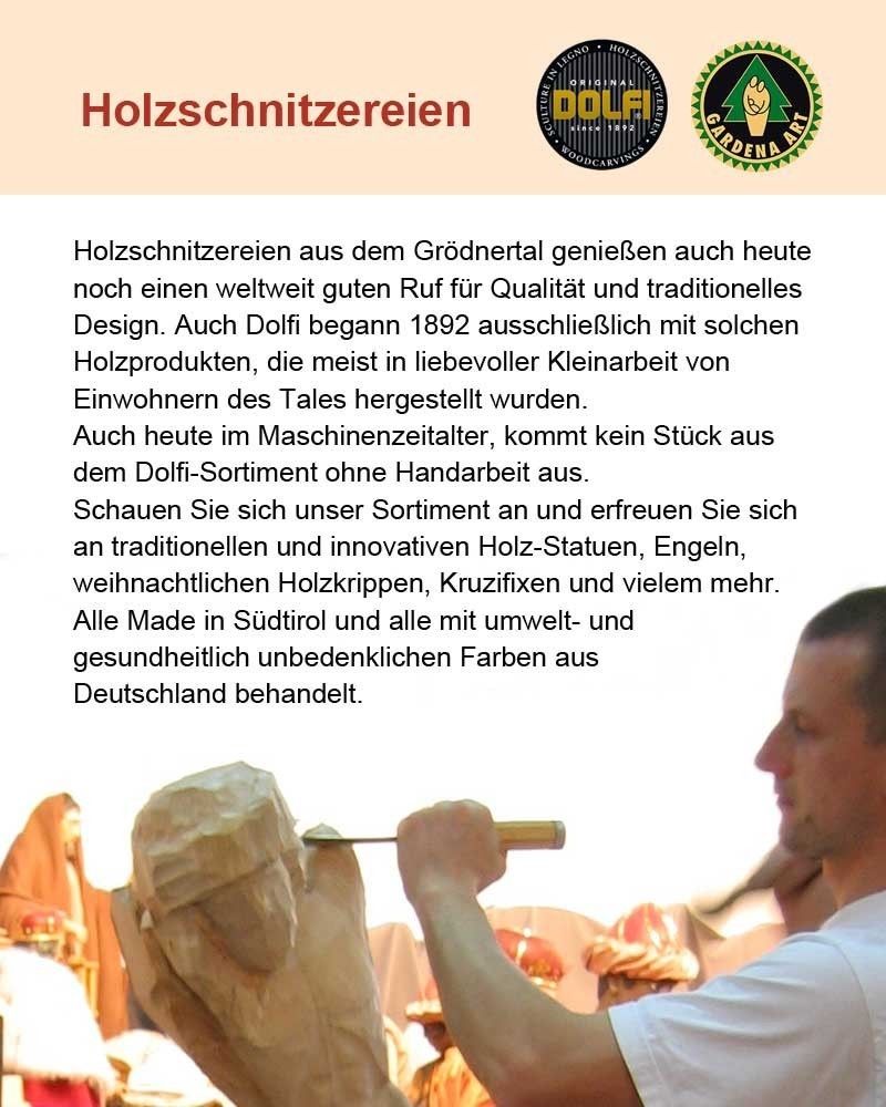 Jesuskind 50 cm geschnitzt koloriert, Tuch vergoldet