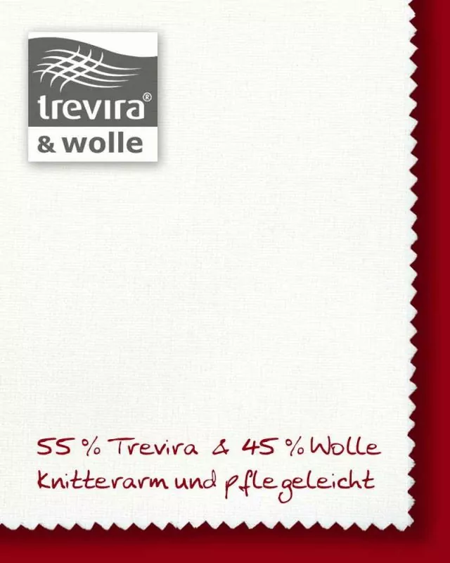 Chorhemd creme 70 cm lang 55% Trevira & 45 % Wolle
