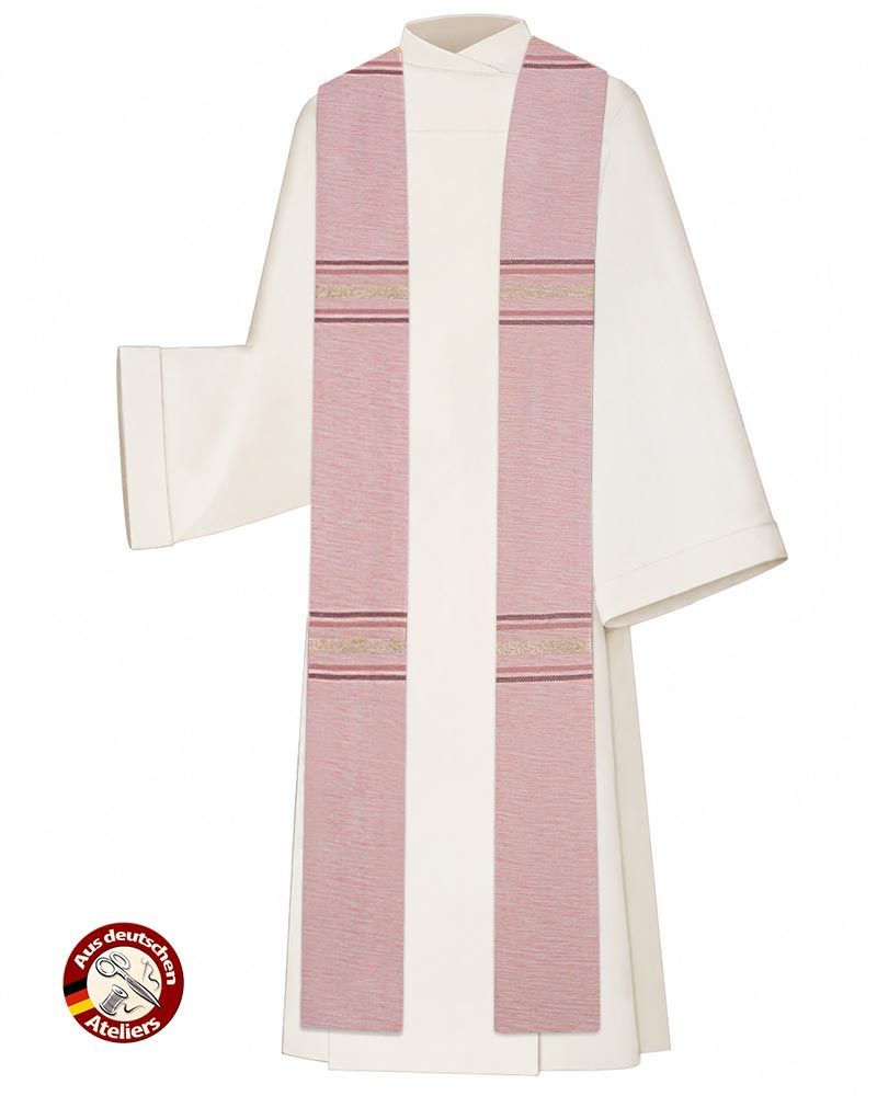 Stola ROSA Handwebstoff eingewebtes Japangold 140 cm lang