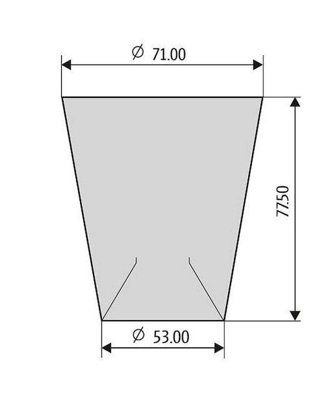 50 Windschutzbecher klar für Kerzen mit 16 - 21 mm Ø