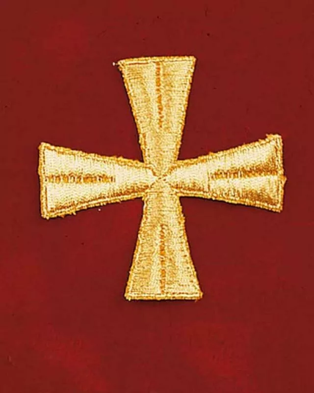 Applikationskreuz gold - gerades Kreuz