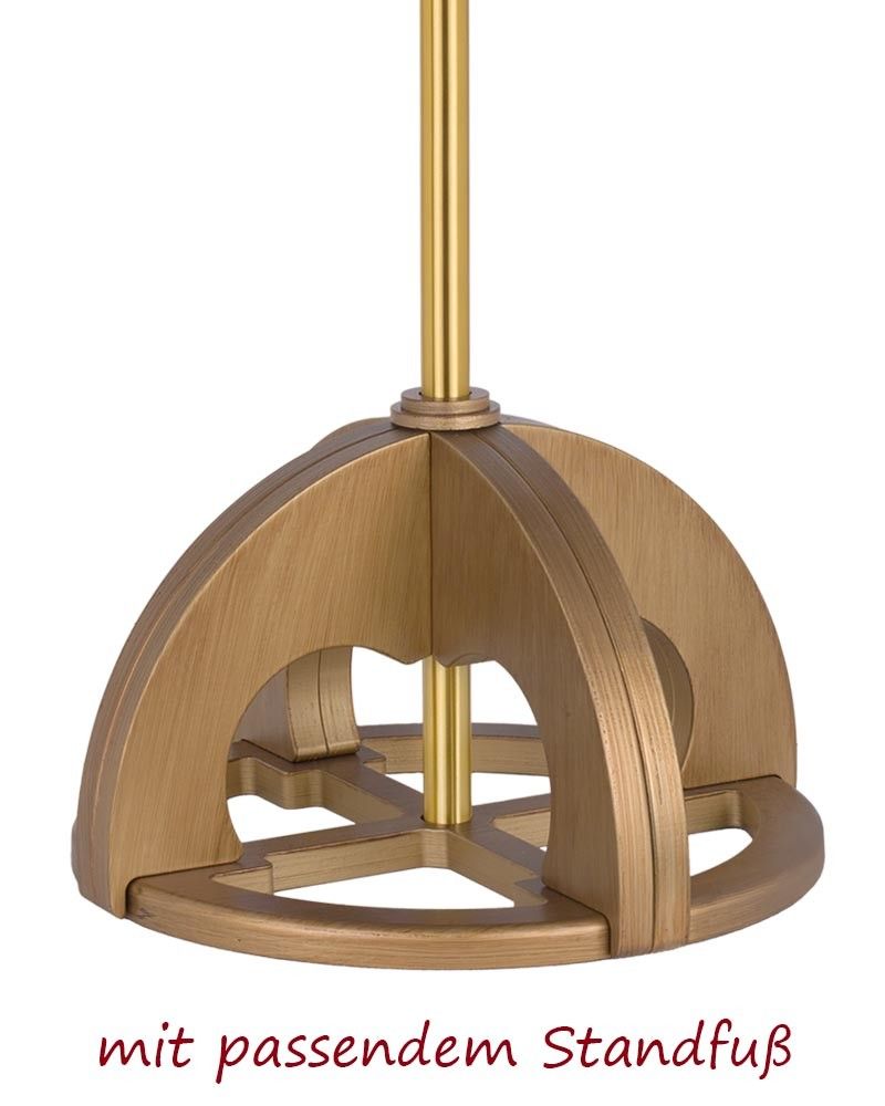 Prozessionskreuz aus Holz, Gesamthöhe 205 cm