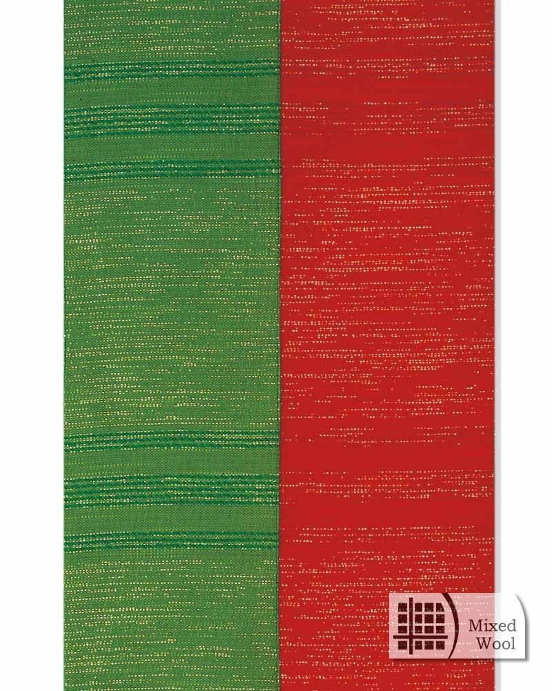 Doppelstola rot/grün mit Goldeinwebe, 160cm lang