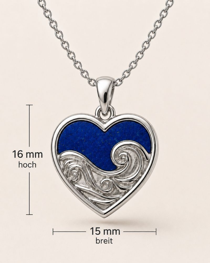 Ahava Kette Lapislazuli 925er Sterling Silber 16x16 mm