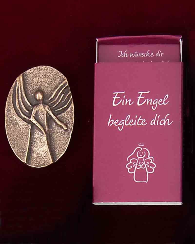 Handschmeichler Bronze 4cm Ein Engel begleite dich