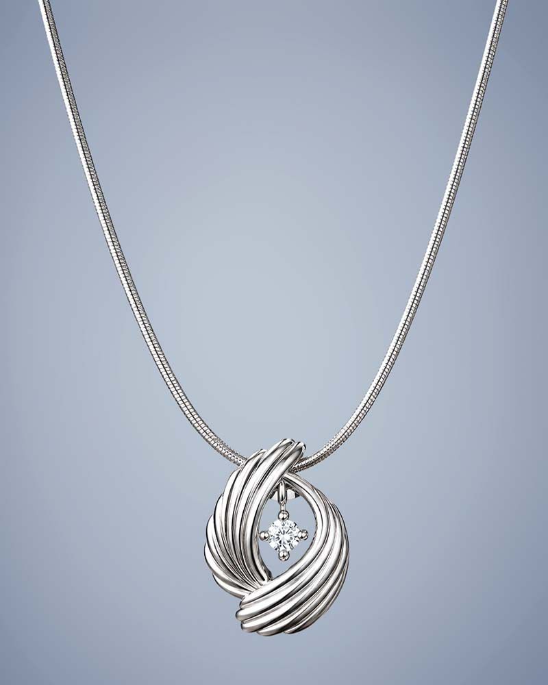 Evrah Anhänger 17x12 mm Sterling Silber rhodiniert Zirkonia