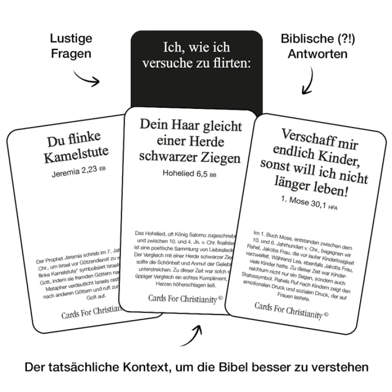 Cards for Christianity, 50 Fragen und 200 Antworten