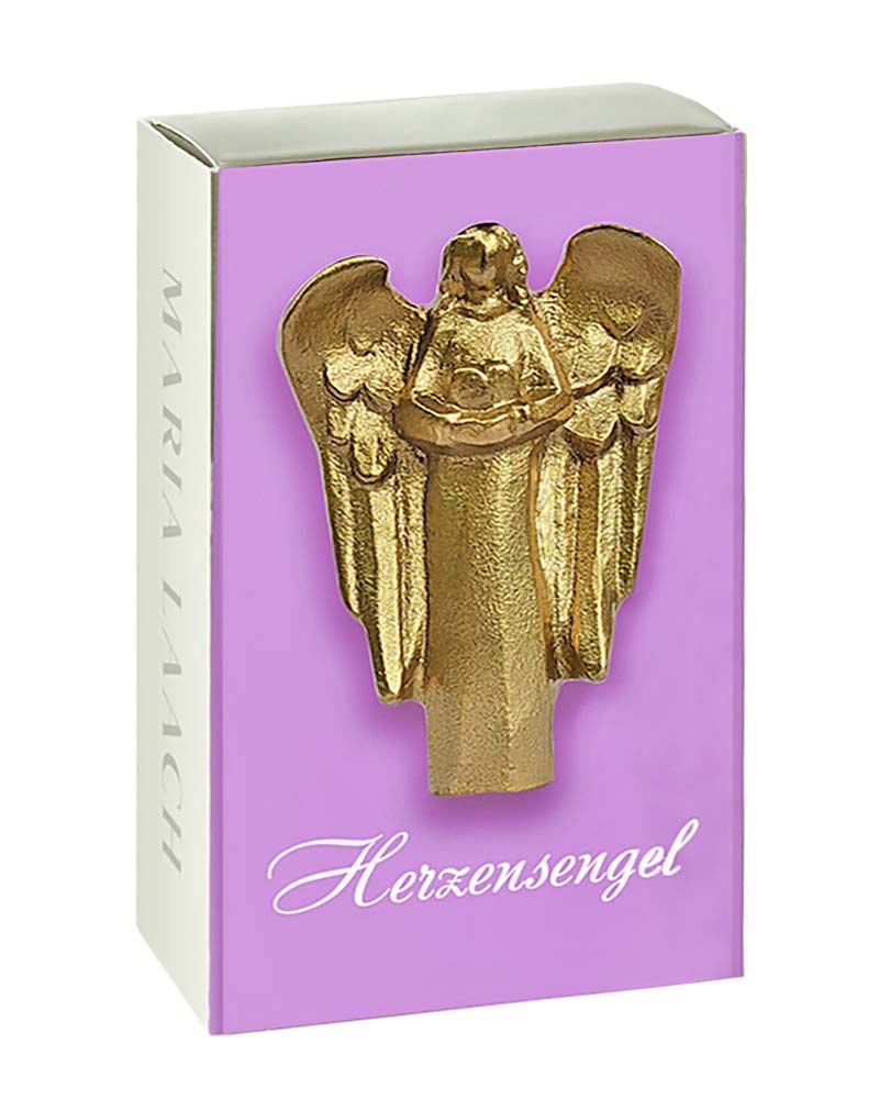 Schutzengel-Figur „Herzensengel“ in Geschenkschachtel, 7x4 cm