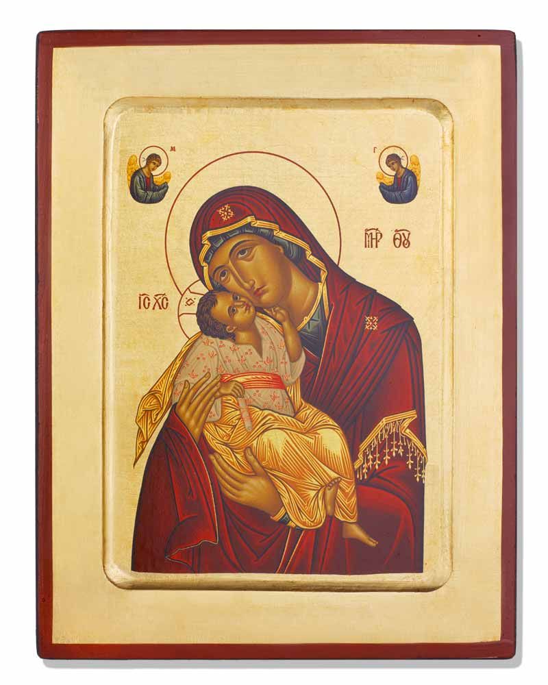 Ikone "Madonna Glikofilusa" 18 x 23 cm Siebdruck