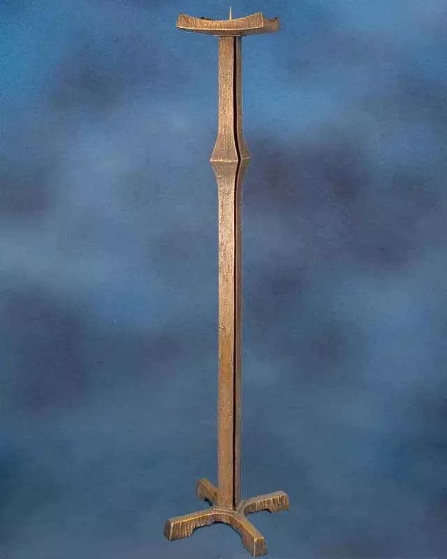 Osterleuchter 110 cm hoch Bronze patiniert schlicht