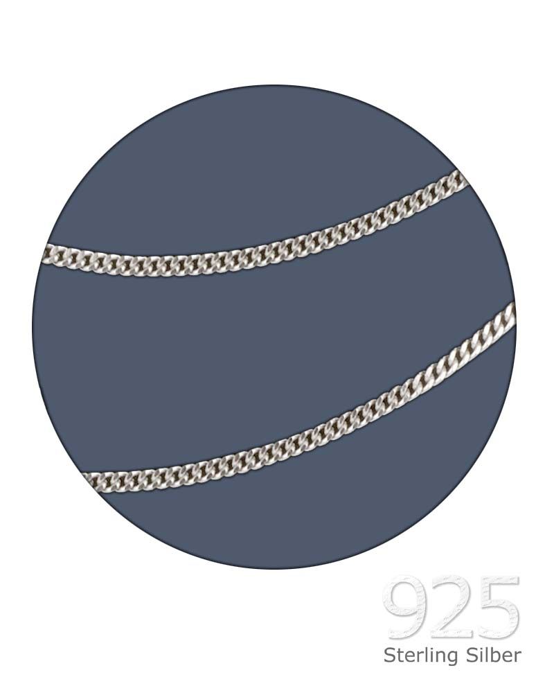 Kette Panzer stark 925 Silber 50 cm Herrenlänge