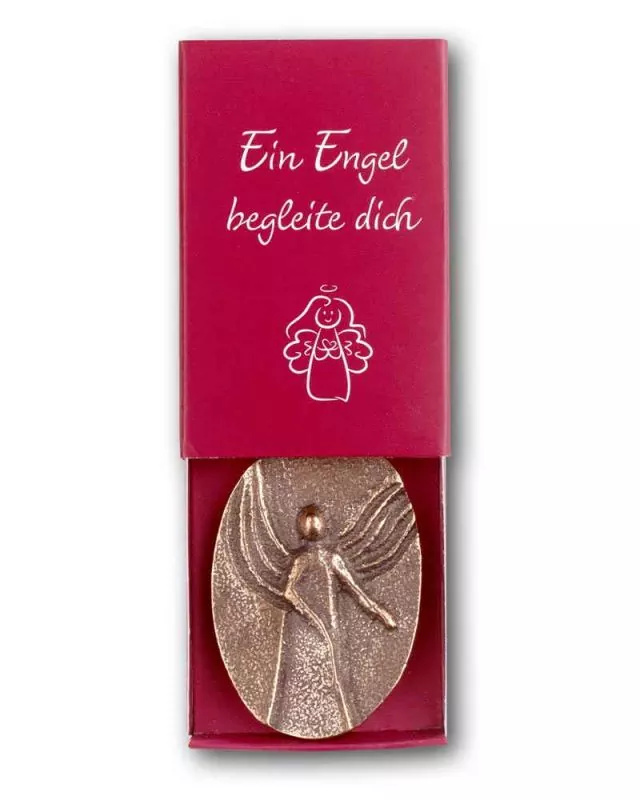 Handschmeichler Bronze 4cm Ein Engel begleite dich