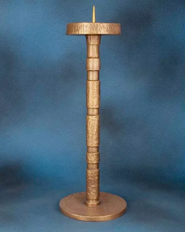 Standleuchter 50 cm hoch solide Bronze, Handarbeit