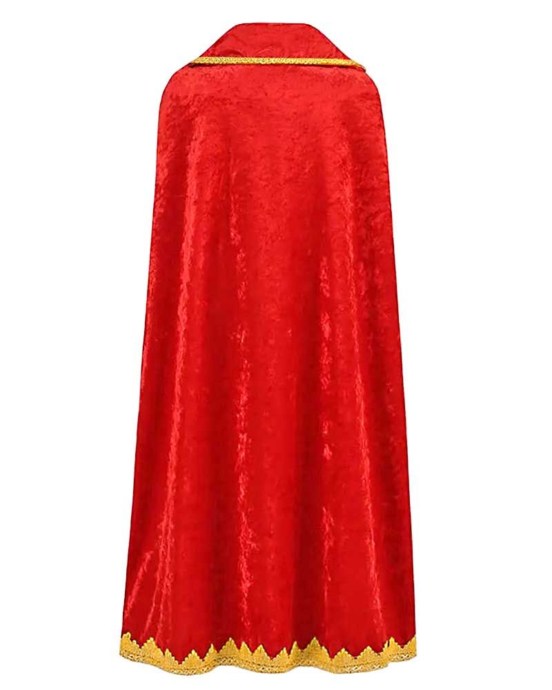 Sternsingermantel Samt rot, Größe S, Länge 95 cm
