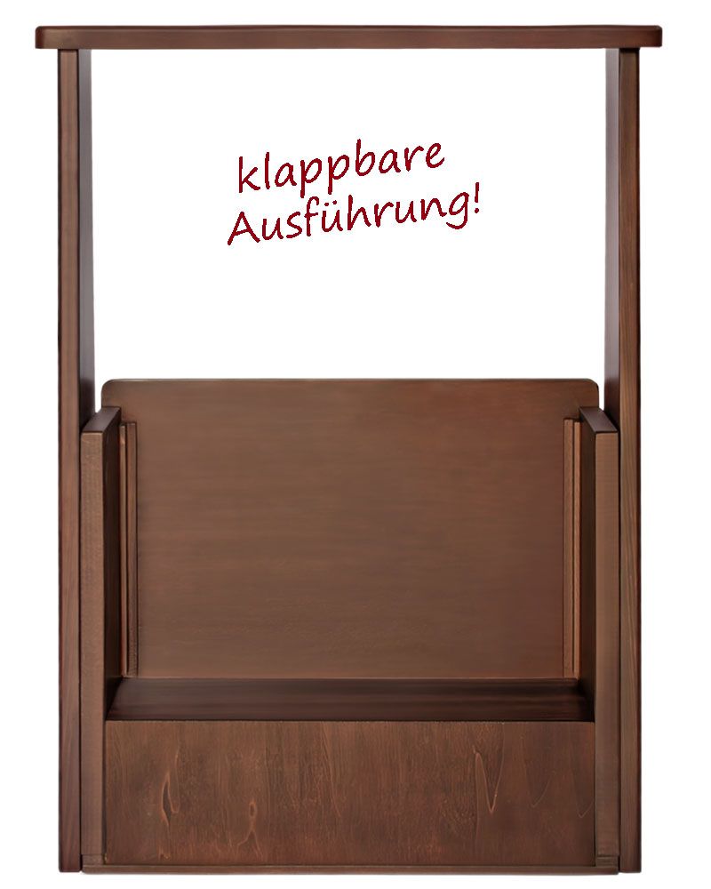Notbeichtstul zum zusammenlegen 85 cm hoch