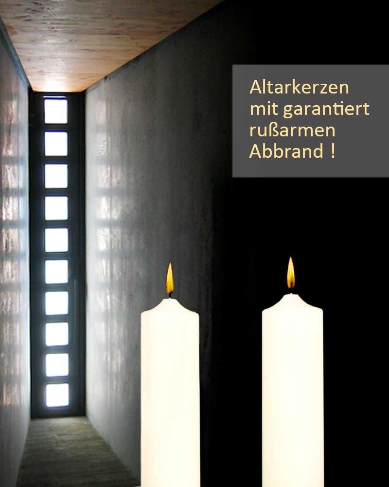 Altarkerze 300 x 40 mm RAL Parafin & 10% Bienenwachs