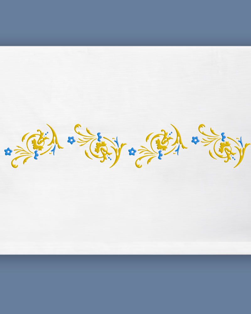 Altardecke  Polyester in Leinenoptik  300 x 160 cm mit Mariensymbol