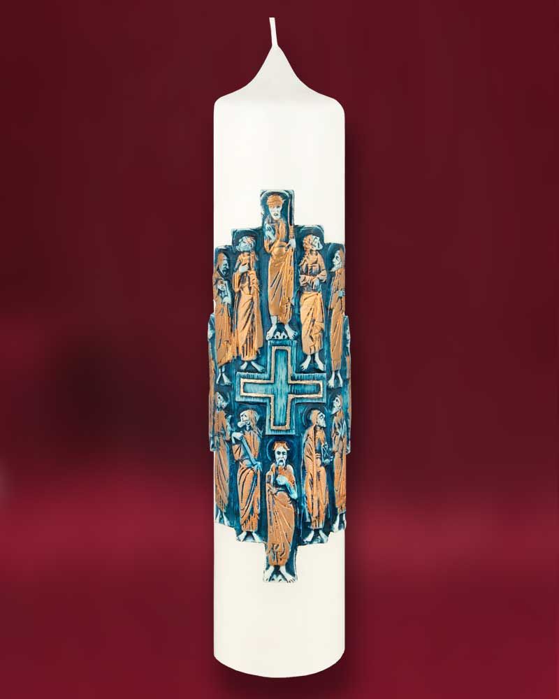 Apostelkerze elfenbein Handarbeit 330 x 75 mm
