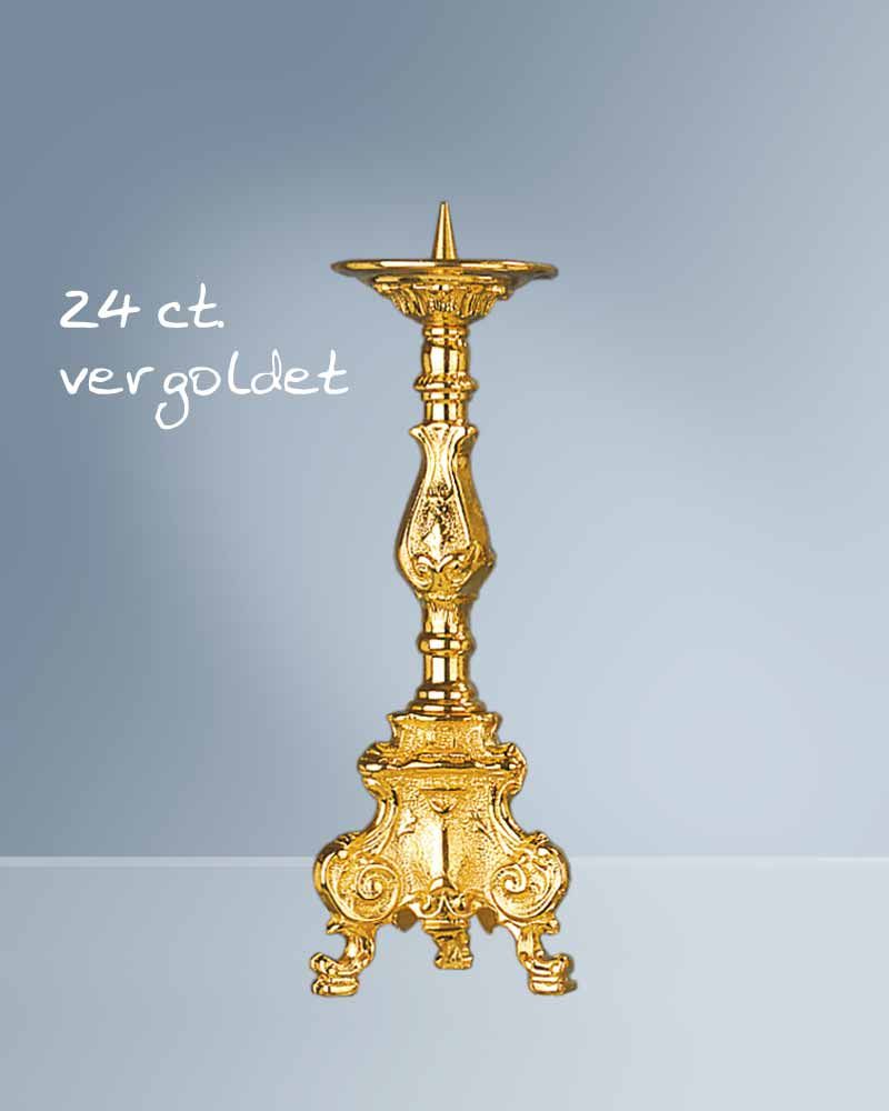 Standleuchter vergoldet barock 22 cm hoch