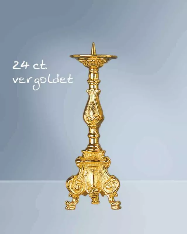 Standleuchter vergoldet barock 22 cm hoch