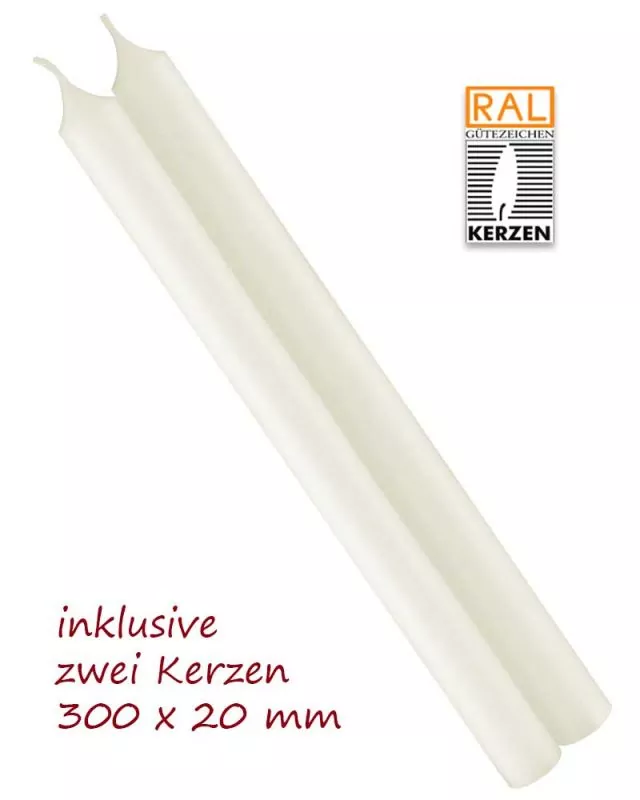 Blasiuskerze 300 x 20 mm Ceresin & 10% Bienenwachs