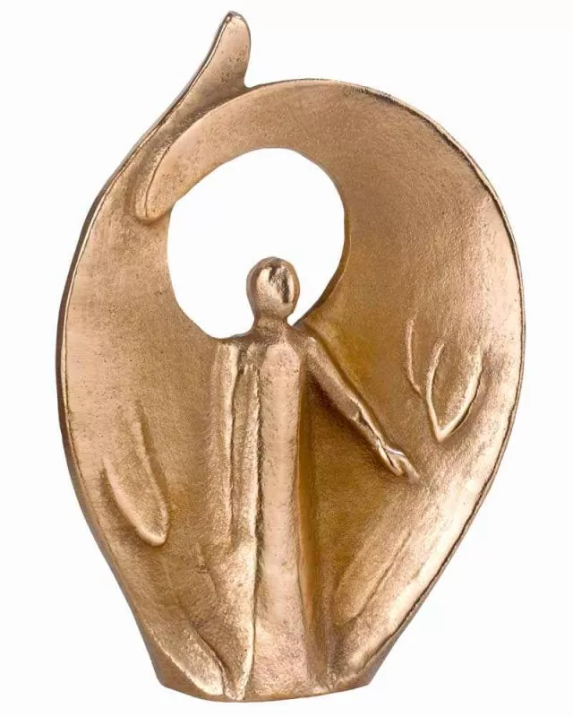 Engel des Vertrauens Bronze 12 cm hoch, 9 cm breit