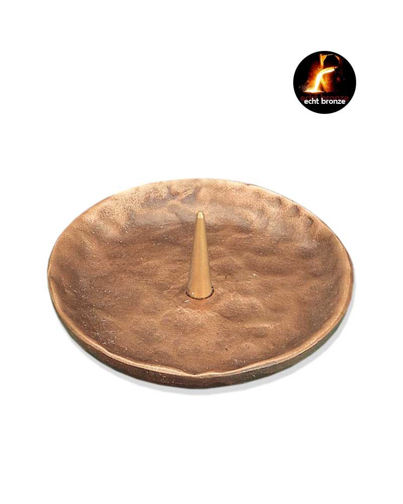 Altarleuchter 9 cm Ø solide Bronze gegossen