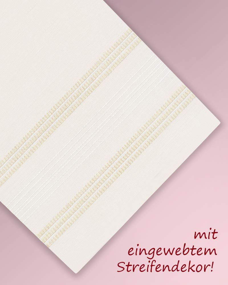 Chorrock Tevira + Wolle creme 100 cm mit Handstickerei