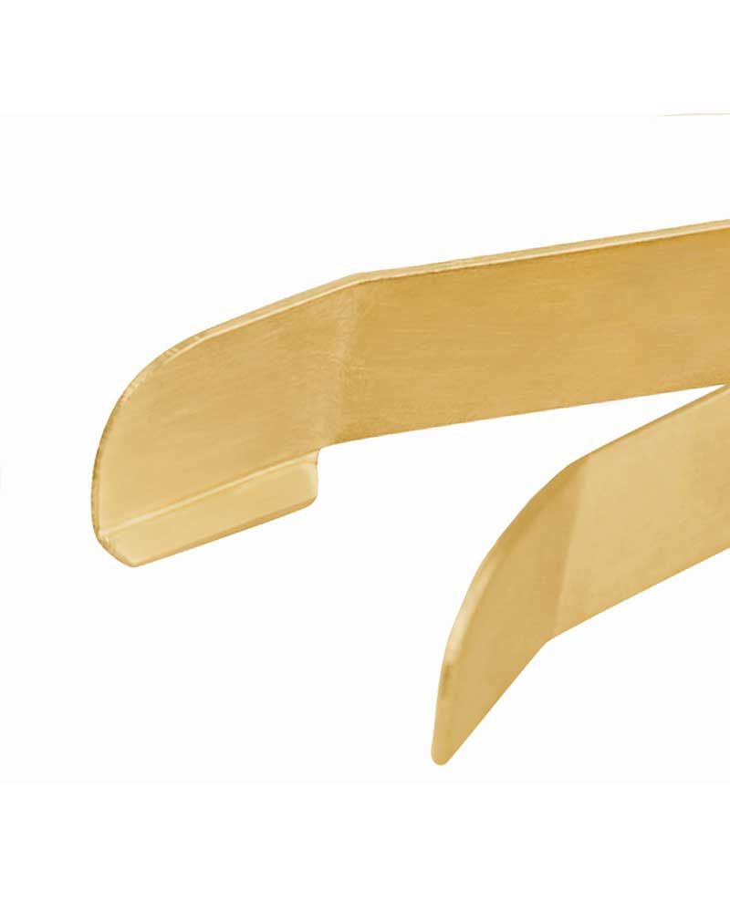Dochtlöscher - Zange Messing matt 8 cm lang