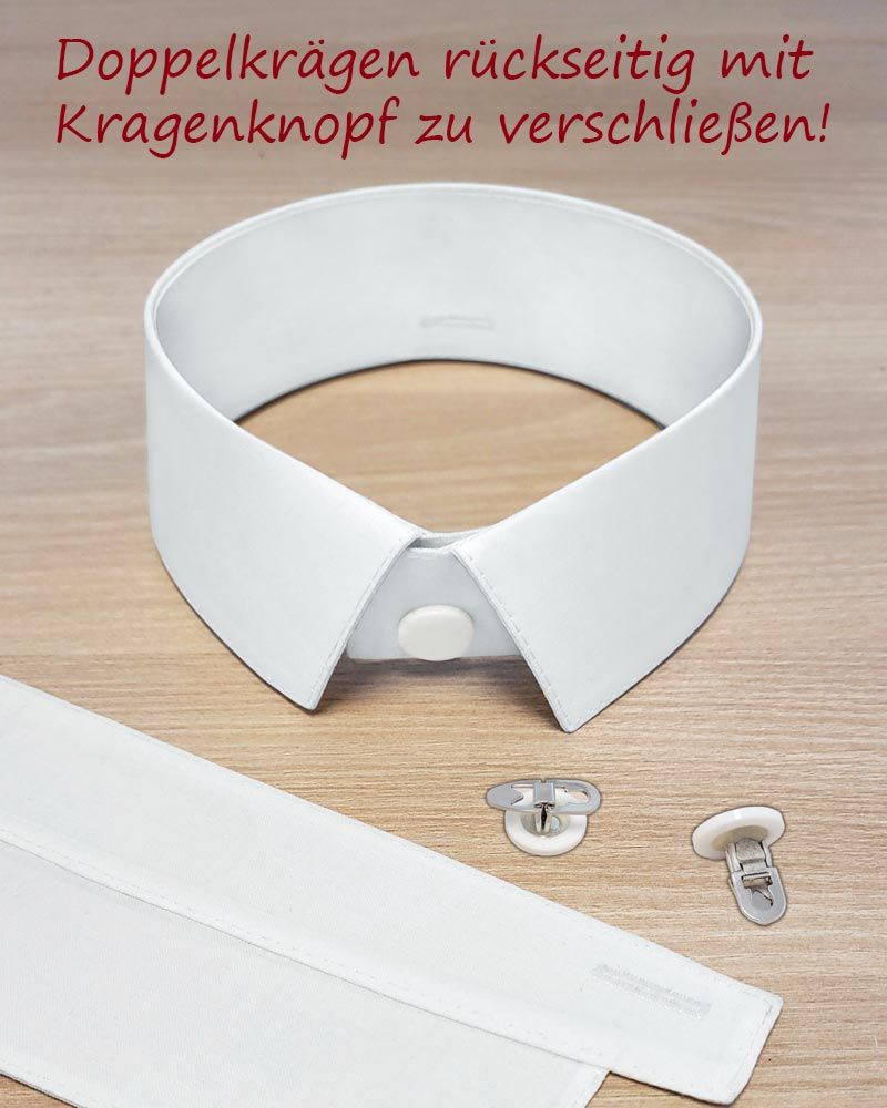 Soutanenkragen Baumwolle weiß, Urban Größe 43
