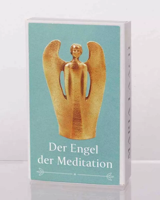 Engelsfigur Bronze 7 cm "Der Engel der Meditation"