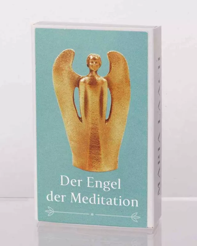 Engelsfigur Bronze 7 cm hoch "Der Engel der Meditation"