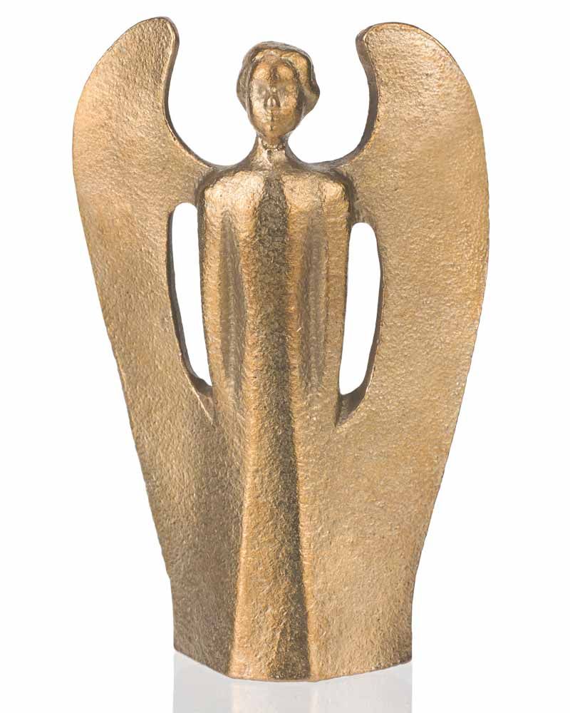 Engelsfigur Bronze 7 cm hoch "Der Engel der Meditation"