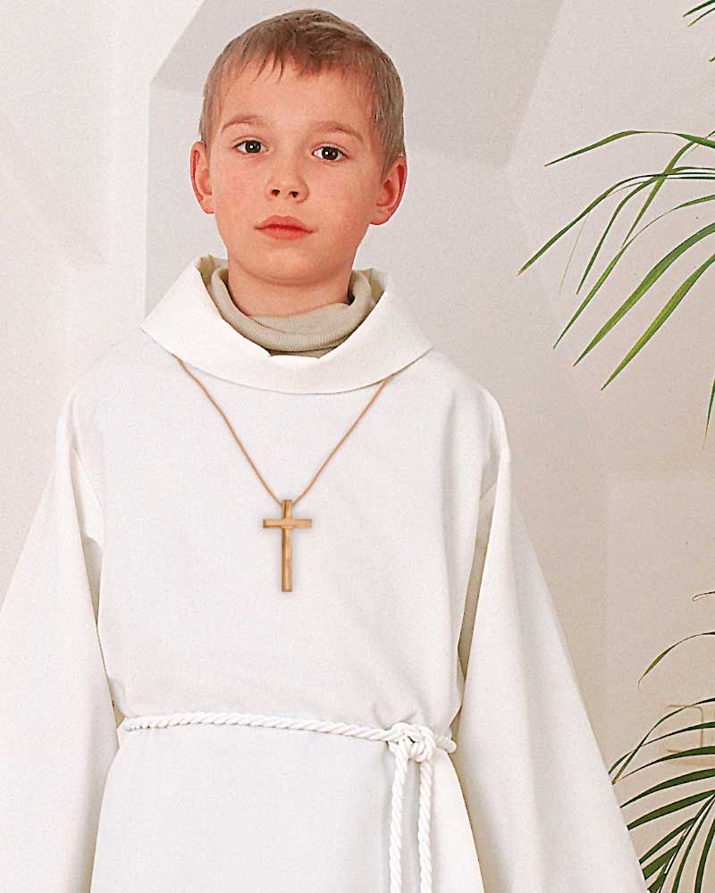 Erstkommunionalbe 140 cm creme, Polyester mit Wolle