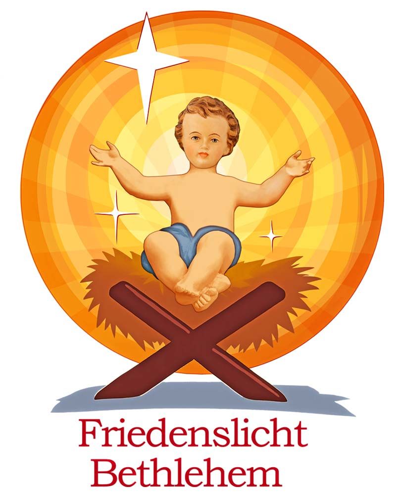 50 Friedenslichter Jerusalem, Kerzen mit Lichterbecher