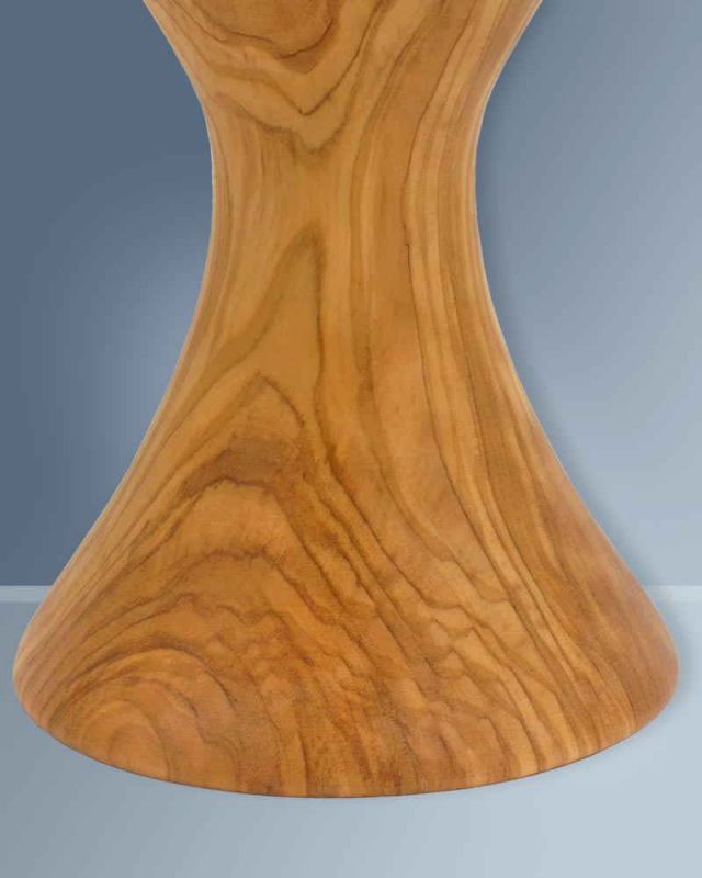 Kelch aus Olivenholz 21 cm hoch mit Einsatzcuppa