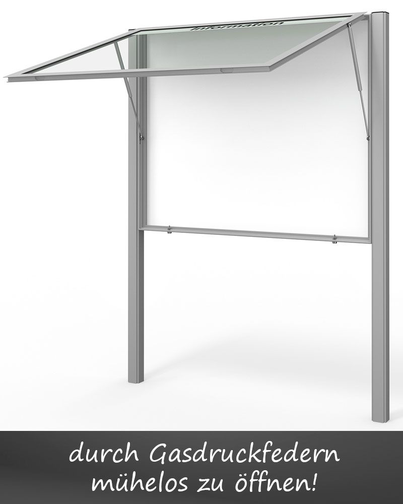 Schaukasten Alu, 65 mm tief Außenmaß 1390 x 1130 mm