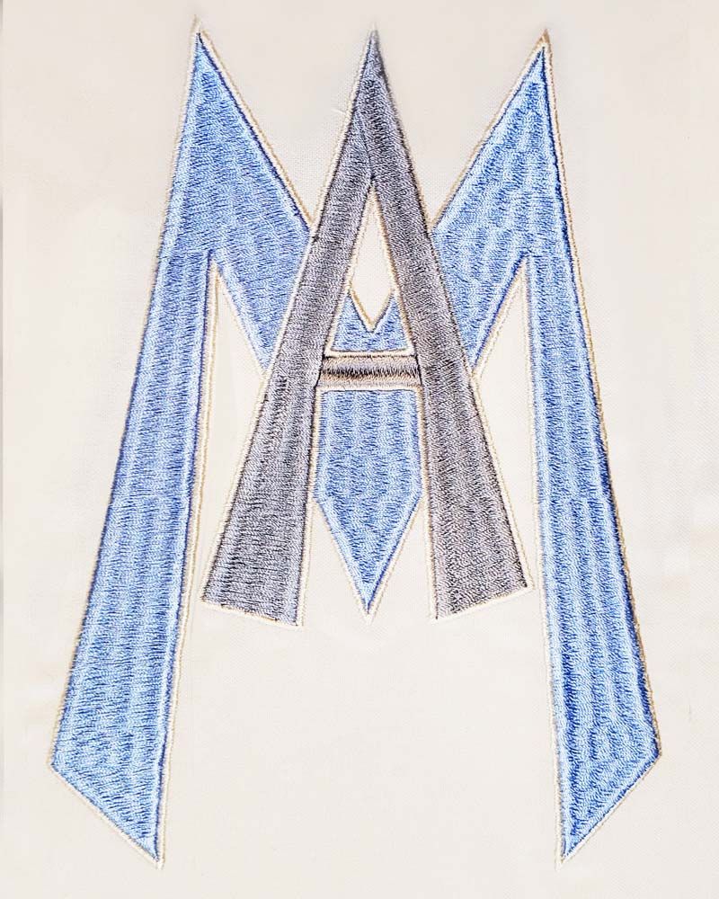 Marienkasel Ave Maria 132 x 170 cm mit Rundkragen