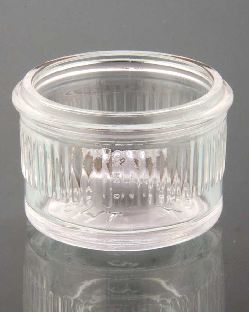 Teelichtglas Glafey gerillt für Teelichter mit 38 mm Ø