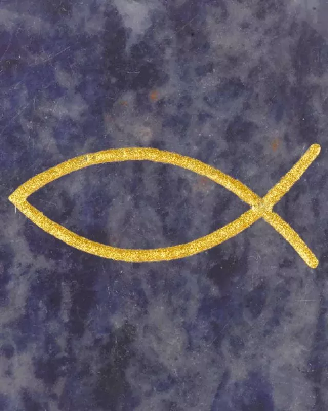 Handschmeichler Sodalith "Fisch" 3,5 x 4 cm