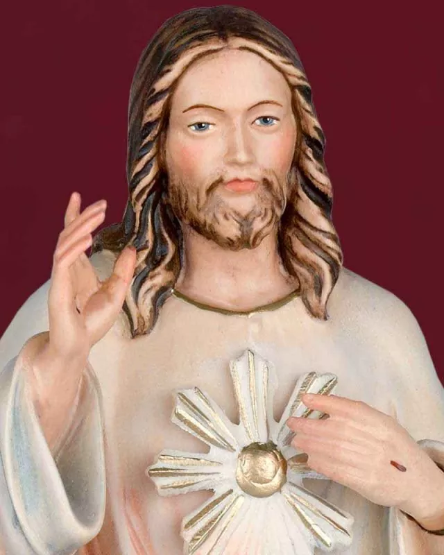 Barmherziger Jesu 30 cm holzgeschnitzt handbemalt Barmherziger Jesu 30 cm holzgeschnitzt handbemalt